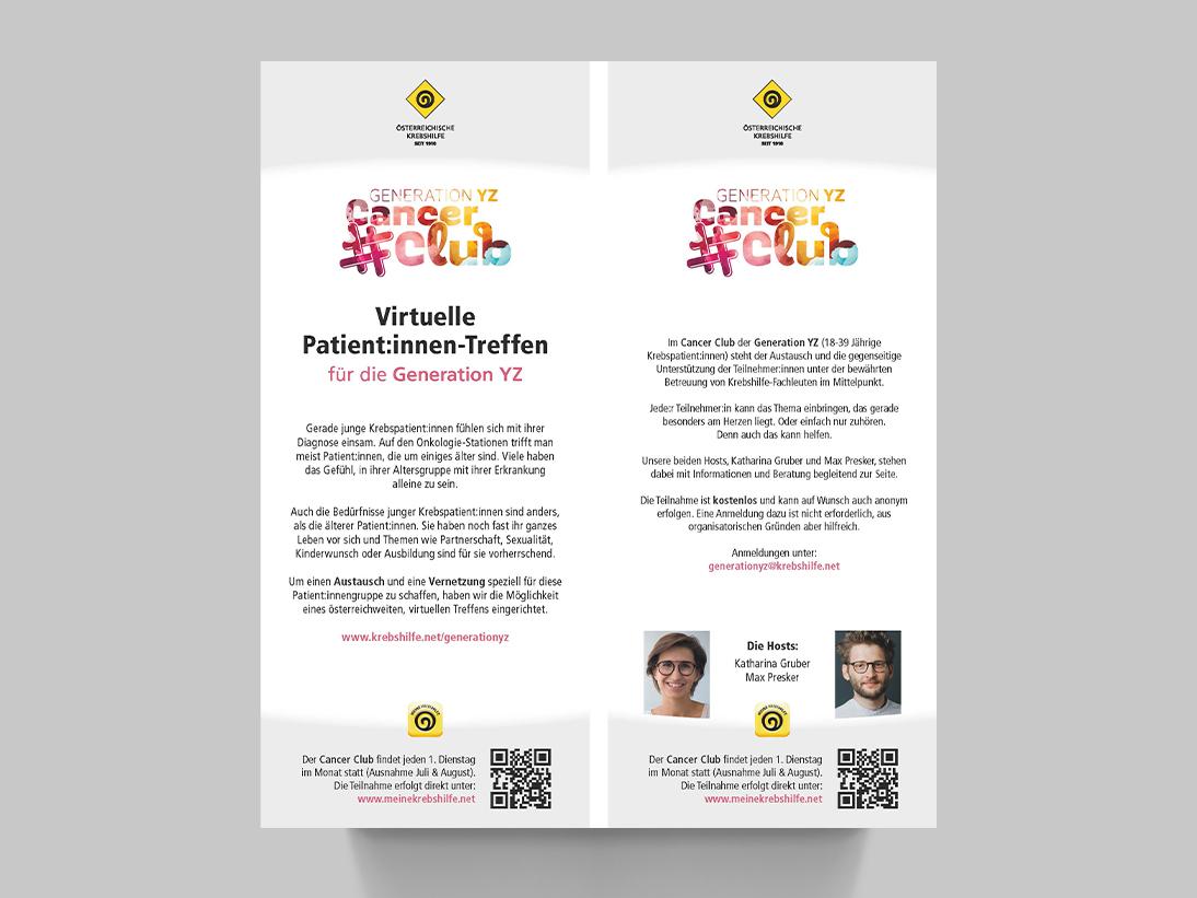 Lesezeichen Cancer Club Generation YZ